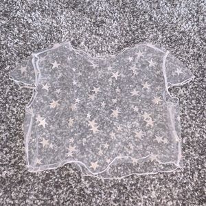 ZAFUL mesh crop top 🤍